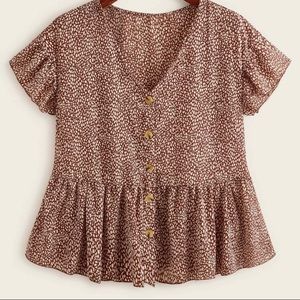 Shein Print Blouse